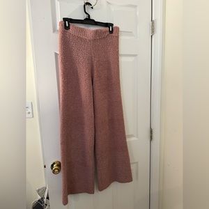 Star Above Cozy Elastic Band Lounge Wide Leg Pants